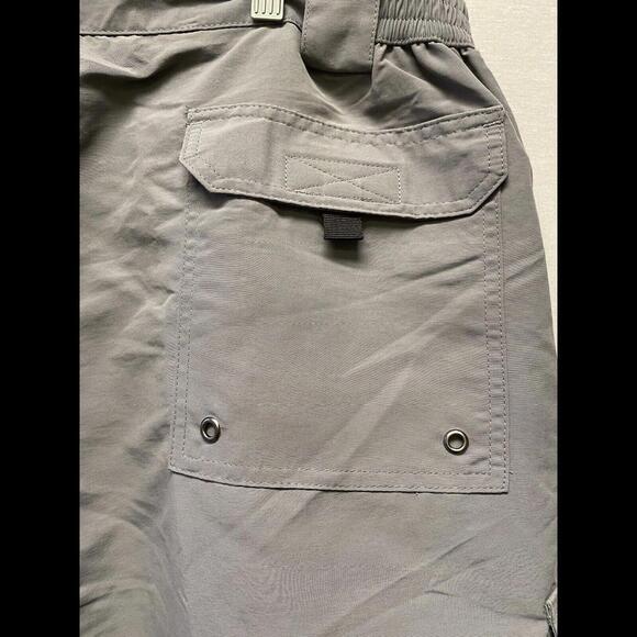 Bimini Bay Outfitters Men’s Performance Gear Gray Nylon Shorts Fishing Sz 42 - Picture 7 of 12